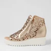 Olizzi Champagne White Leather Sandals