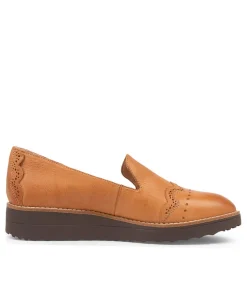 Orchidy Dark Tan Leather Loafers Cs