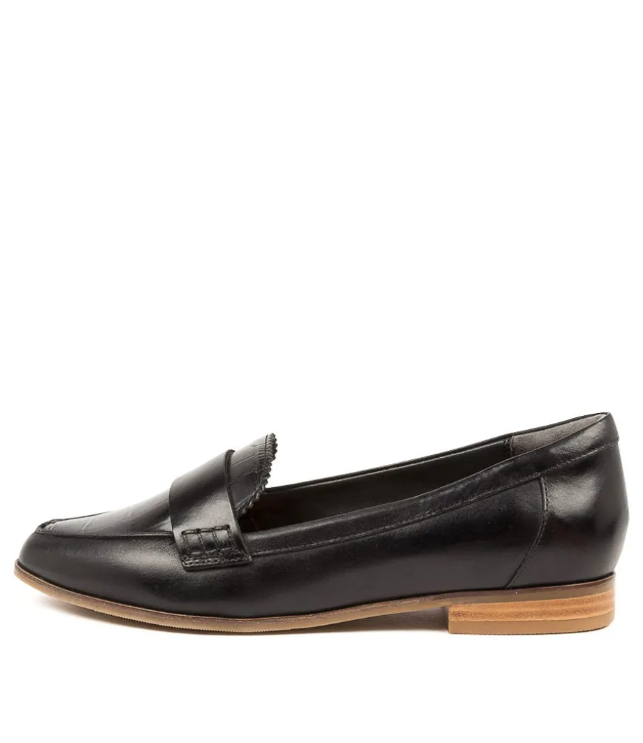 Oreta Xw Blk Slt Lth Croc