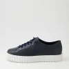 Ormey Navy White Leather Sneakers