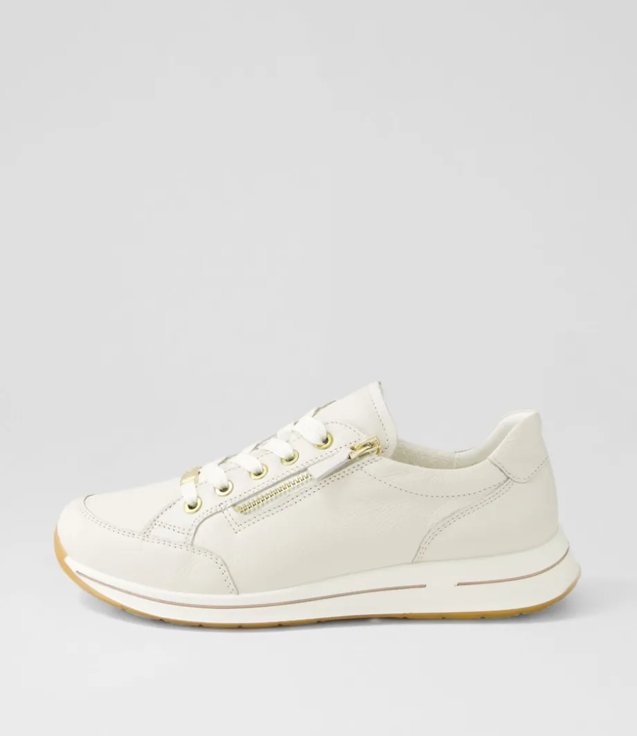 Osaka 1 Cream Leather Sneakers