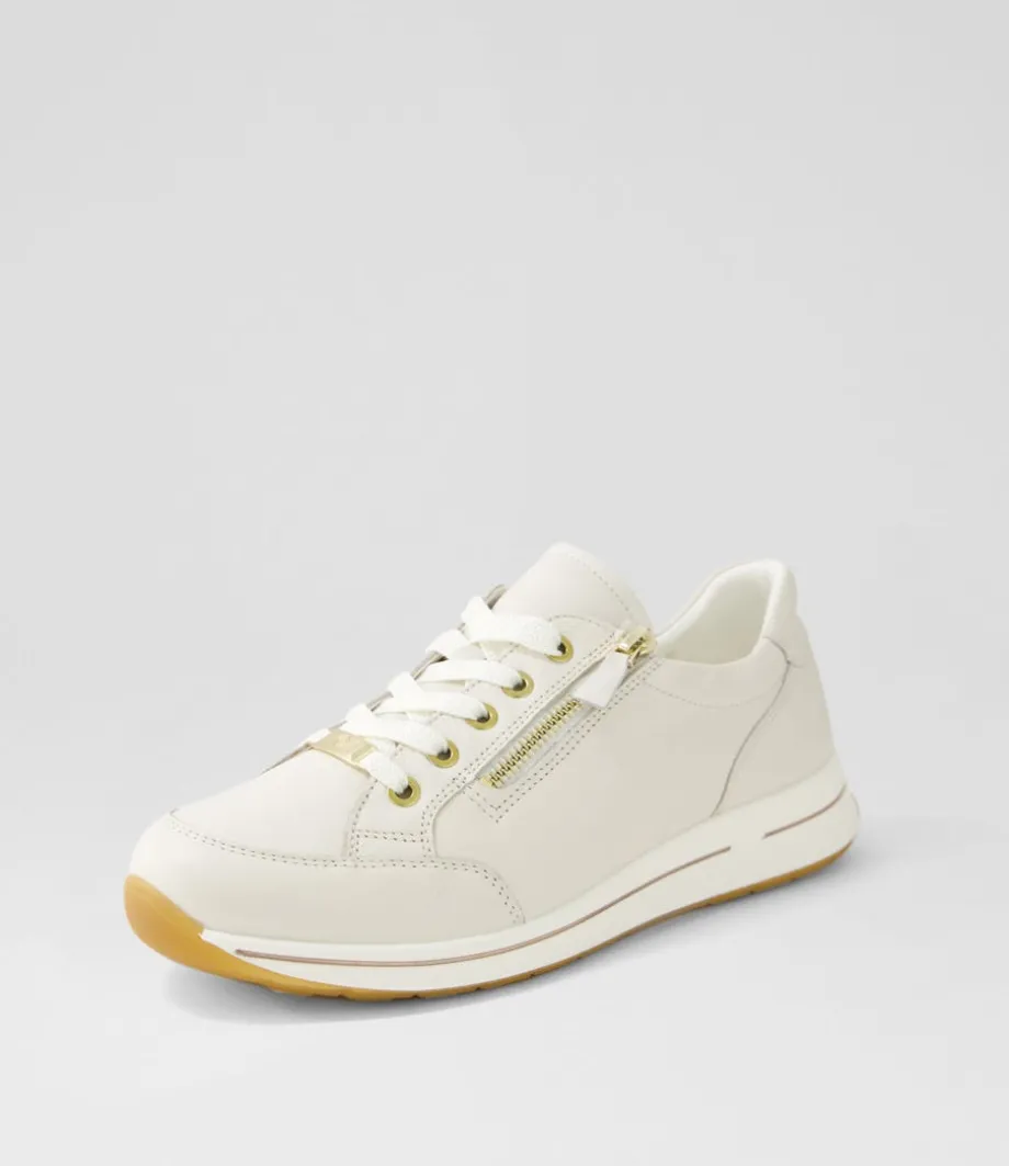 Osaka 1 Cream Leather Sneakers