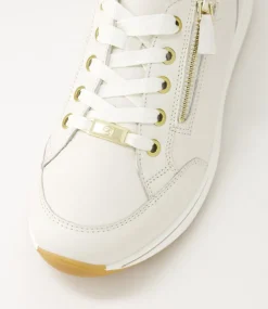 Osaka 1 Cream Leather Sneakers
