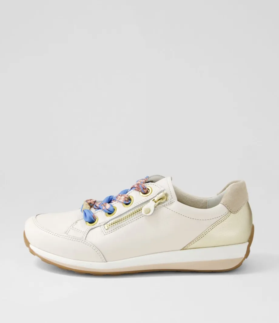 Osaka 87 Creme Shell Platinum Leather Sneakers