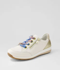 Osaka 87 Creme Shell Platinum Leather Sneakers