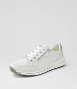 Osaka 1 Misty Grey Silver Leather Sneakers