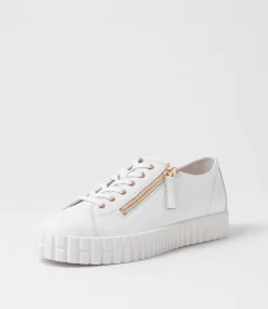 Osloe White Leather Sneakers