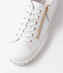 Osloe White Leather Sneakers