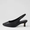 Oviedos Xw Black Leather Heels