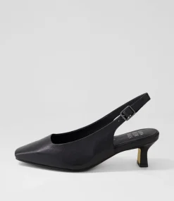 Oviedos Xw Black Leather Heels