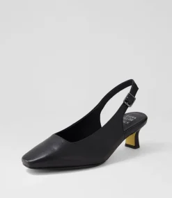 Oviedos Xw Black Leather Heels