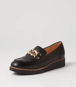Ozama Black Leather Loafers