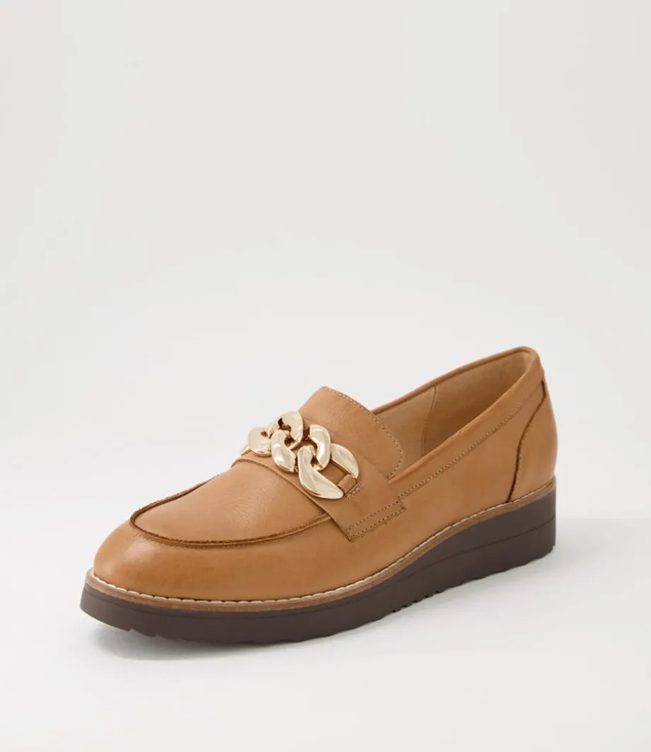 Ozama Dark Tan Choc Leather Loafers