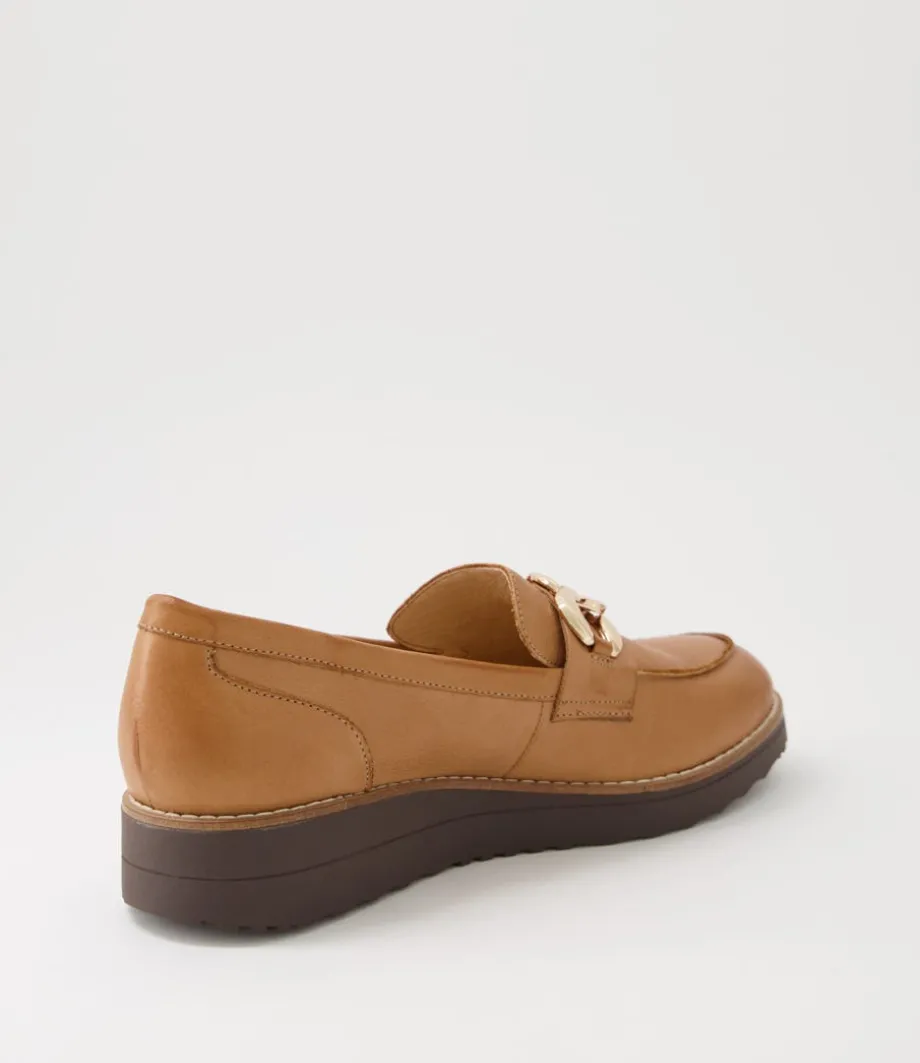 Ozama Dark Tan Choc Leather Loafers