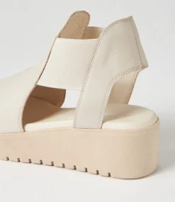Ozie Almond Leather Sandals