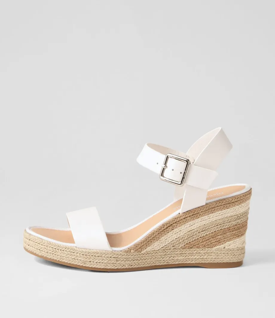 Pakko White Natural Multi Leather Espadrilles