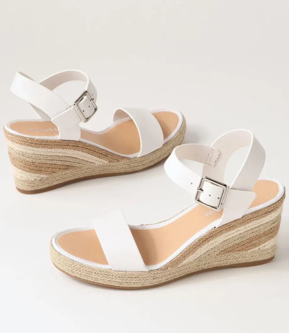 Pakko White Natural Multi Leather Espadrilles