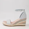 Palyssa Pale Blue Multi Leather Espadrilles