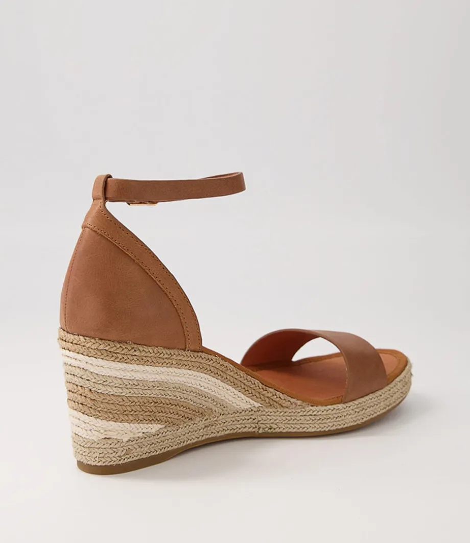 Palyssa Tan Natural Multi Leather Espadrilles