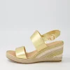 Pama Gold Multi Leather Espadrilles