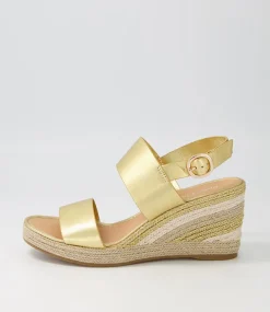 Pama Gold Multi Leather Espadrilles