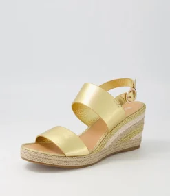 Pama Gold Multi Leather Espadrilles