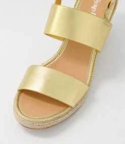 Pama Gold Multi Leather Espadrilles