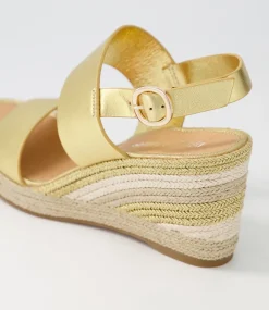 Pama Gold Multi Leather Espadrilles