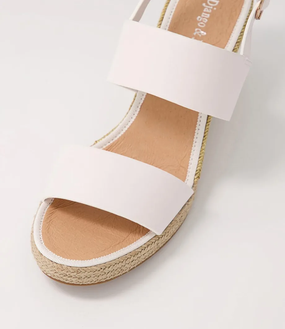 Pama White Gold Multi Leather Espadrilles