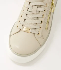 Pamela Xf Almond Leather Sneakers