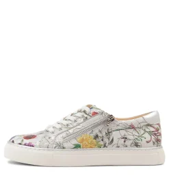 Pamela Xf White Fields Leather Sneakers
