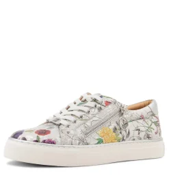 Pamela Xf White Fields Leather Sneakers