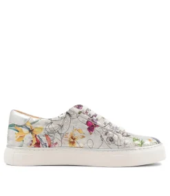 Pamela Xf White Fields Leather Sneakers
