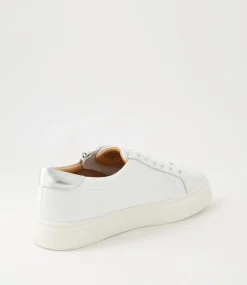 Pamela Xf White Silver Leather Sneakers
