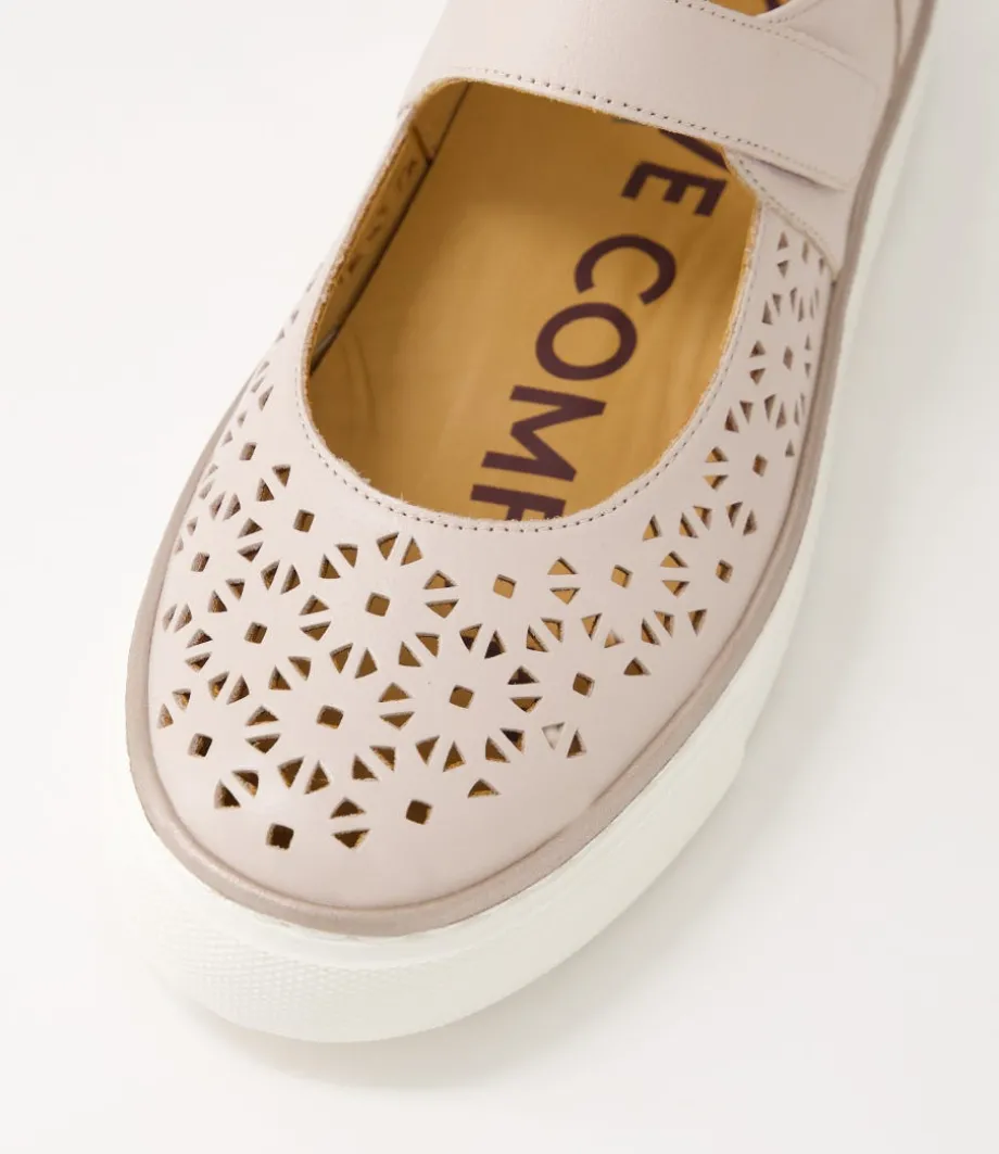 Pannah Xf Dusty Pink Rose Gold Leather Mary Janes