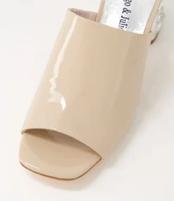Pansie Cafe Patent Leather Mules
