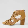 Panter Dark Tan Leather Sandals