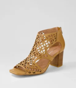 Panter Dark Tan Leather Sandals