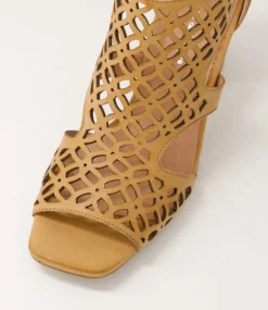 Panter Dark Tan Leather Sandals