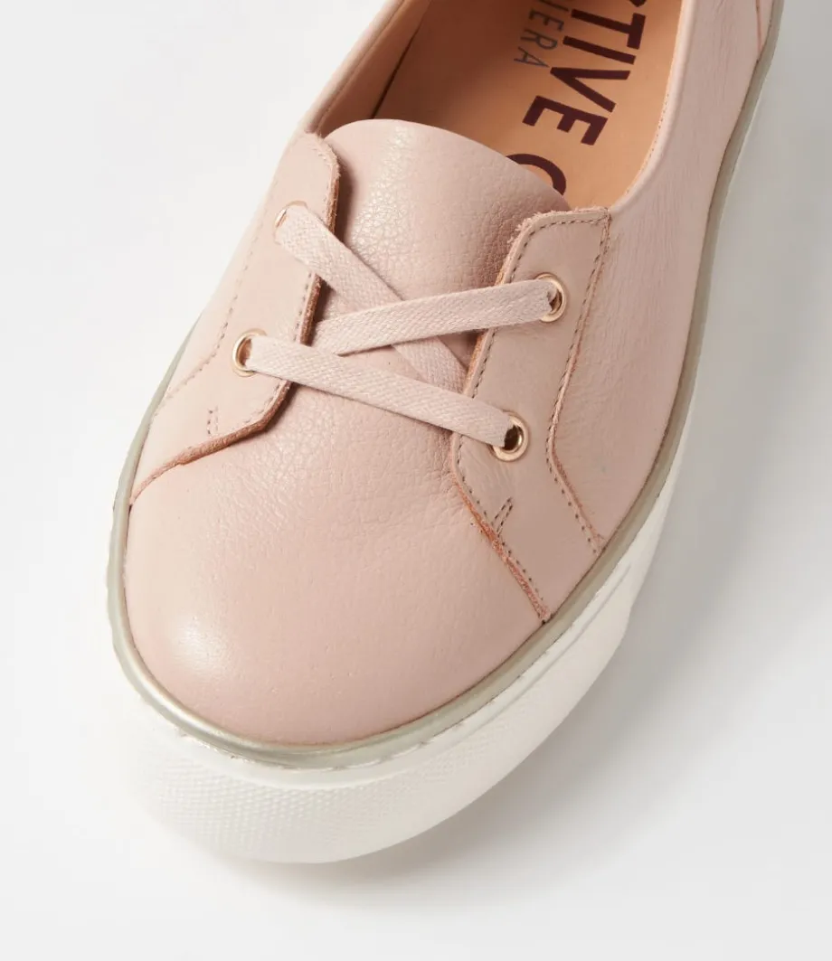 Patrese Xf Nude Leather Flat Shoes