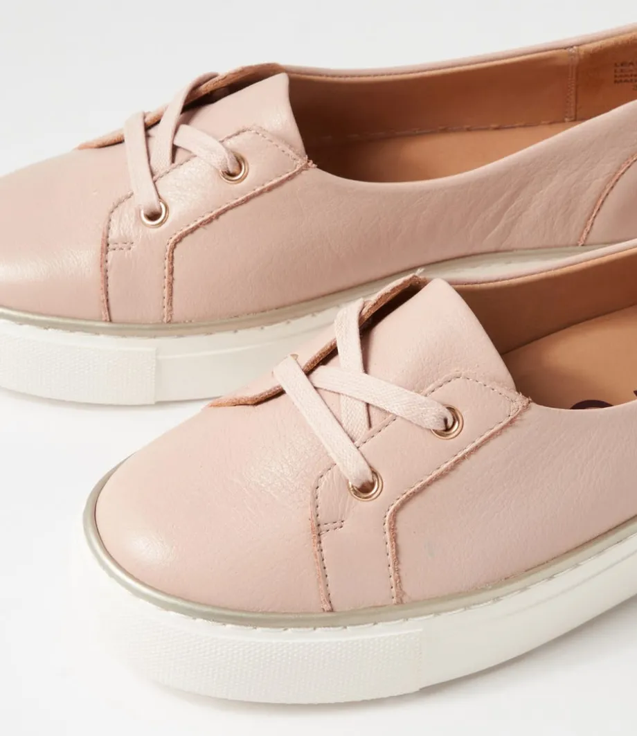 Patrese Xf Nude Leather Flat Shoes