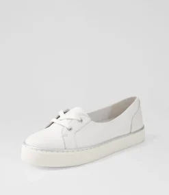 Patrese Xf White Leather Flat Shoes