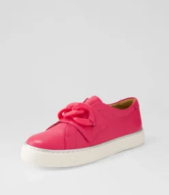 Peeko Xf Bright Pink Leather Sneakers
