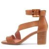 Pera Tan Leather Sandals