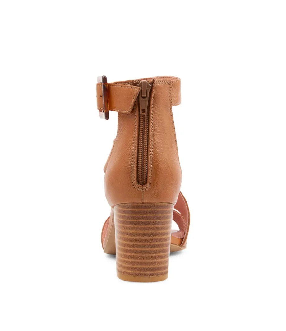 Pera Tan Leather Sandals