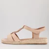 Petersoned Dark Nude Leather Espadrilles