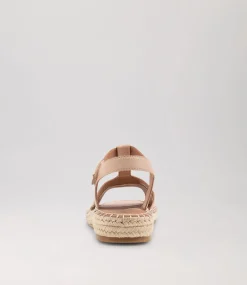 Petersoned Dark Nude Leather Espadrilles