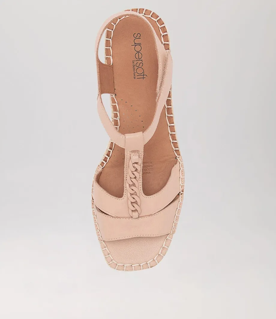 Petersoned Dark Nude Leather Espadrilles