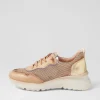Polinesia 94 Desert Platino Mesh Leather Sneakers