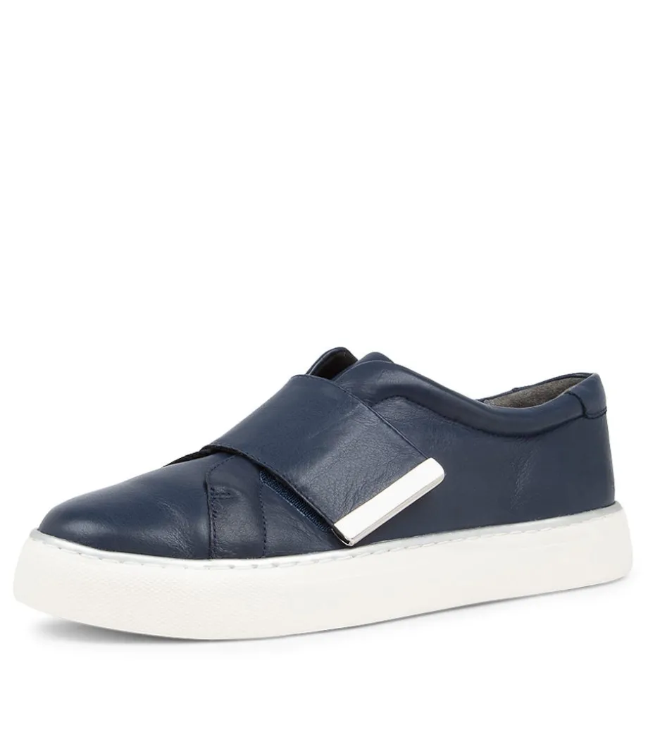 Poppies Xf Navy Leather Sneakers
